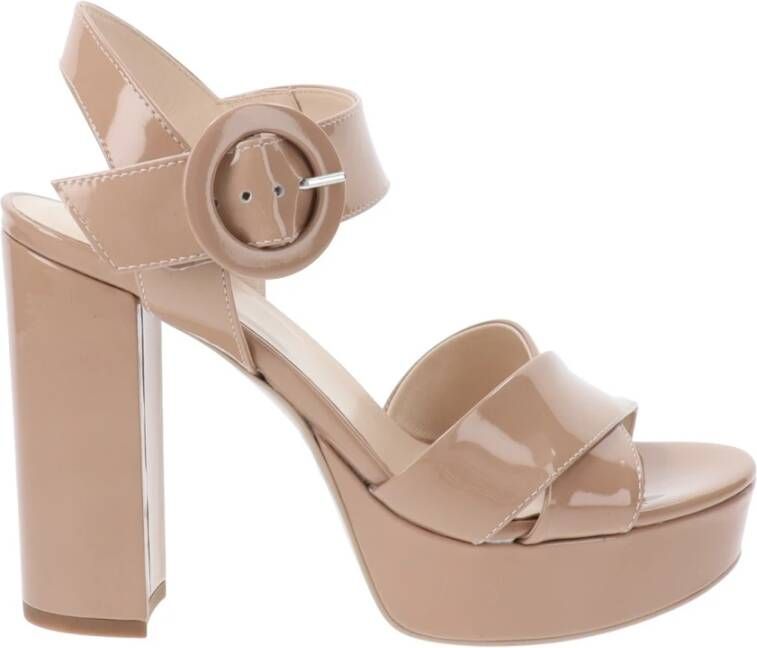 Nerogiardini Stijlvolle hoge hak sandalen Beige Dames - Foto 6