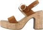 Nerogiardini Bruin Leren Sandalen Stijlvol Ontwerp Brown Dames - Thumbnail 7