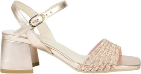 Nerogiardini Stijlvolle Sandaal met Microstrass Pink Dames