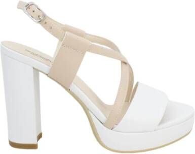 Nerogiardini Hoge hak sandalen voor dames White Dames