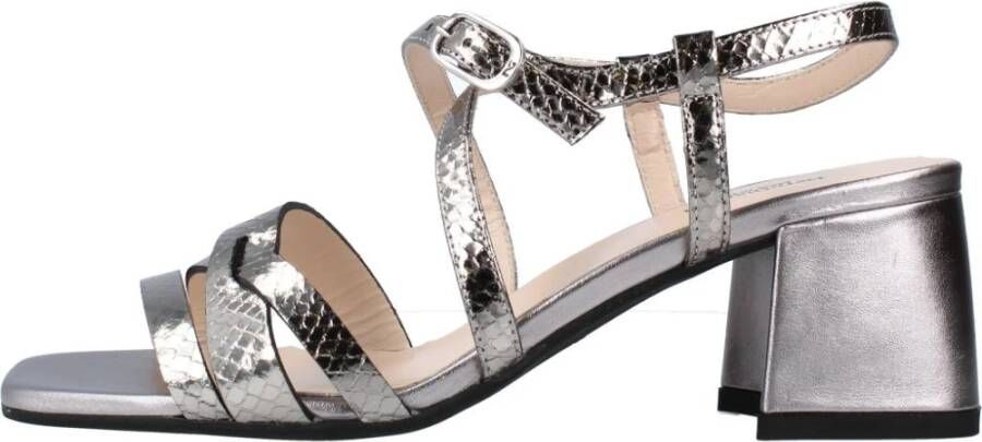 Nerogiardini Hoge hak sandalen met bandjes Gray Dames
