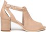 Nerogiardini Beige Leren Enkellaarzen met 7cm Hak Beige Dames - Thumbnail 36