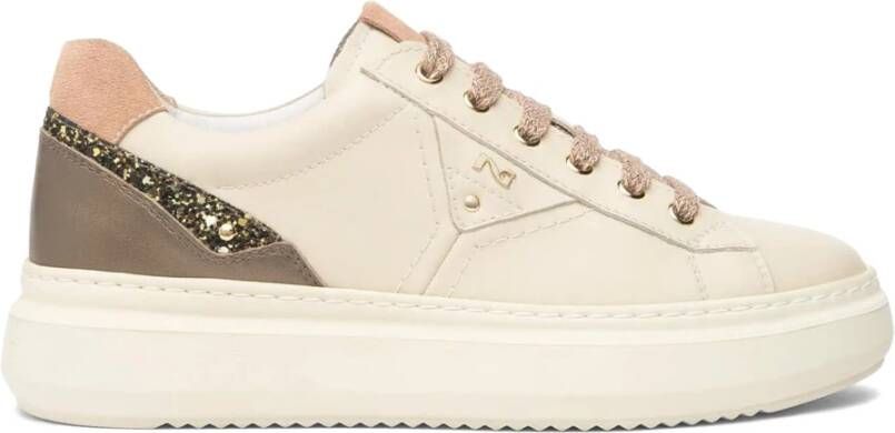 NeroGiardini Sneaker Fluweel 1039 Bagoya Bruin T.Glitter Gr.Top Sab Velo Fashion Wear Vrouwen - Foto 6