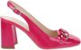 Nerogiardini Fuchsia Patent Slingback Sandalen Pink Dames - Thumbnail 8