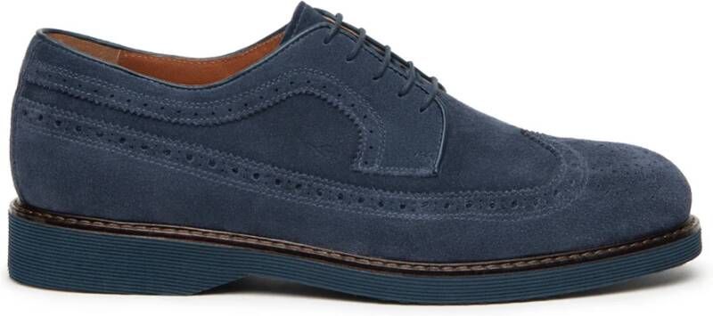 Nerogiardini Leren Veterschoenen Blue Heren