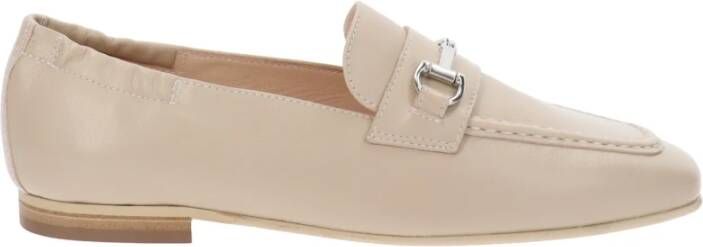 Nerogiardini Leren Dames Ballerina Schoenen Beige Dames