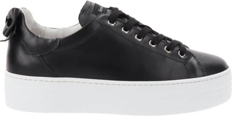 Nerogiardini Leren Dames Sneakers met Vetersluiting Black Dames