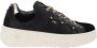 Nerogiardini Stijlvolle vetersneakers met gouden accenten Black Dames - Thumbnail 6