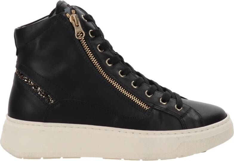 Nerogiardini Leren Dames Sneakers Stijlvol Casual Black Dames