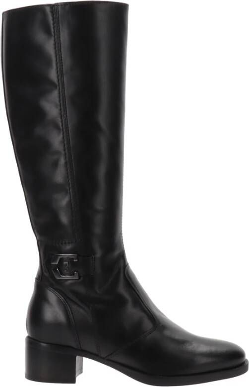 Nerogiardini Leren dameslaarzen met ritssluiting Black Dames