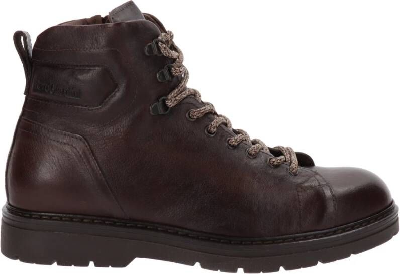 Nerogiardini Heren leren enkellaarzen Brown