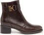 Nerogiardini Leren Enkellaarzen Elegant Kwaliteit Stijl Brown Dames - Thumbnail 7