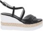 Nerogiardini Leren Gesp Sandalen Black Dames - Thumbnail 1