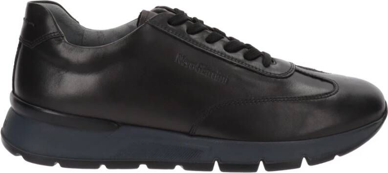 Nerogiardini Leren Heren Sneakers Vetersluiting Black Dames