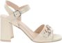 Nerogiardini Leren Hoge Hakken Schoenen voor Vrouwen Beige Dames - Thumbnail 8