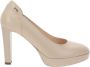Nerogiardini Leren Hoge Hakken Schoenen voor Vrouwen Beige Dames - Thumbnail 7