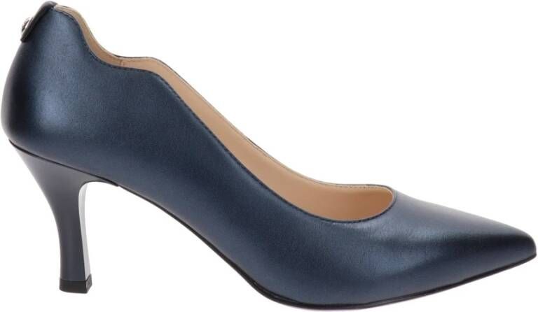 Nerogiardini Leren Hoge Hakken Schoenen voor Vrouwen Blue Dames