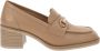 Nerogiardini Leren Hoge Hakken Schoenen voor Vrouwen Beige Dames - Thumbnail 1