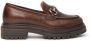Nerogiardini Leren Mocassins met Metalen Klem Brown Dames - Thumbnail 10