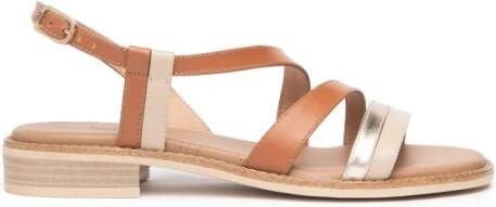 Nerogiardini Leren Sandalen Linnen-Platinum Stijl E513422D453
