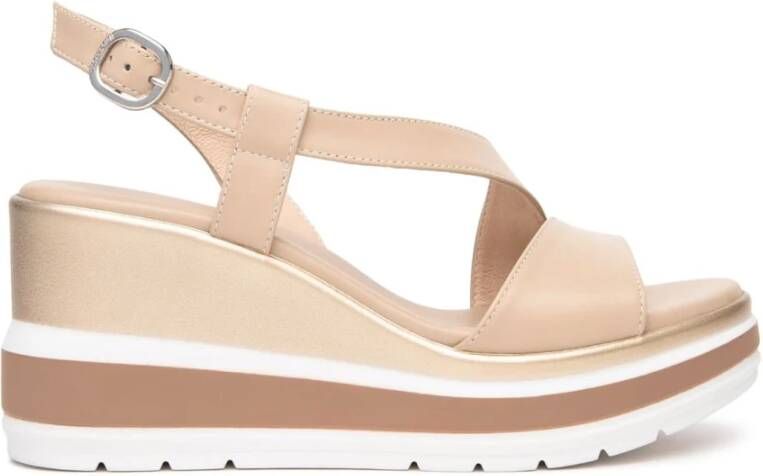 Nerogiardini Leren Sleehak Sandalen