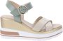 Nerogiardini Leren sleehak sandalen voor vrouwen Beige Dames - Thumbnail 2