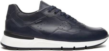 Nerogiardini Leren sneakers met contrastinzet