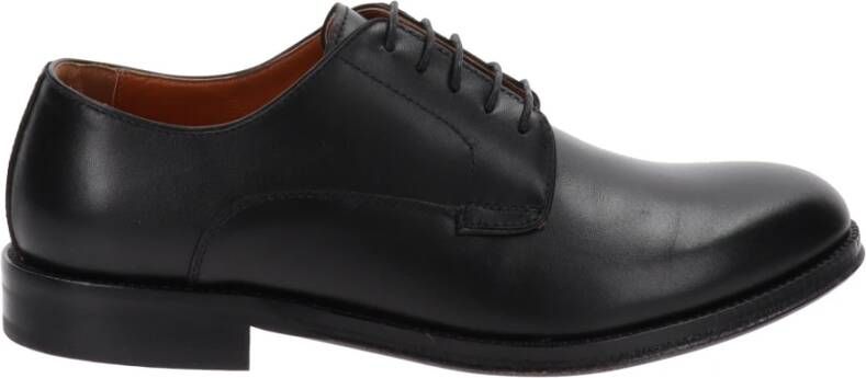 Nerogiardini Leren Veterschoenen Black Heren