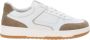 Nerogiardini Leren Vetersneakers Beige - Thumbnail 1