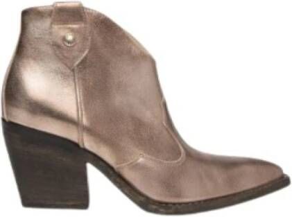 Nerogiardini Metallic Leren Lunare Laarzen Brown Dames