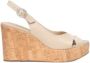 Nerogiardini Nappa Pandora Linnen Stijlvolle Sandalen Beige Dames - Thumbnail 1