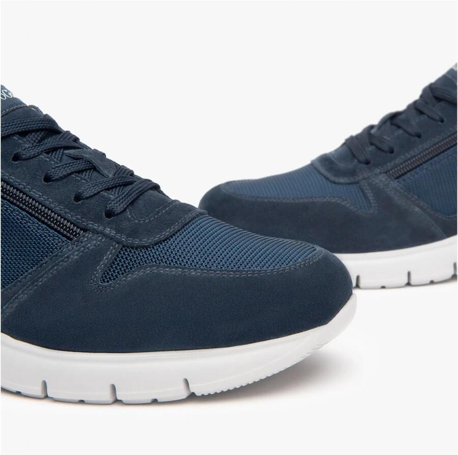 Nerogiardini Blauwe Sneakers met Ritssluiting