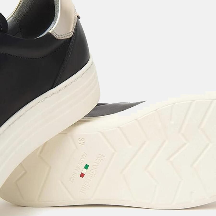 NeroGiardini Sneaker Black Glove T.Brill Platino 6074 Pu.Monod.Capraia Fashion Wear Vrouwen - Foto 3