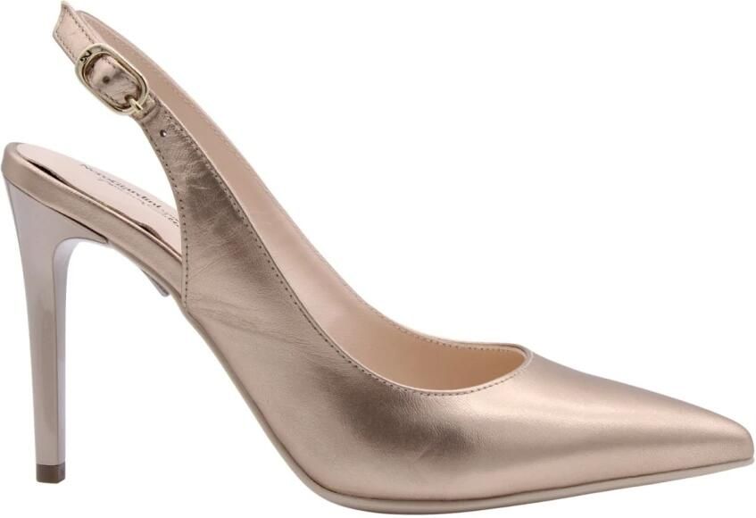 Nerogiardini Gelamineerde Dames Decollete Schoenen Yellow Dames - Foto 2