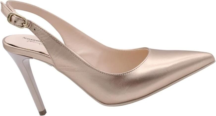 Nerogiardini Gelamineerde Dames Decollete Schoenen Yellow Dames - Foto 3