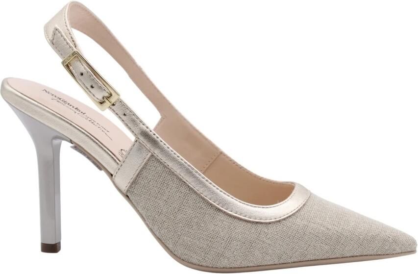 NeroGiardini Schoenen Met Hak T.Lino Lurex 06 Beig Etoile Miele Tpu Sia Naturale Fashion Wear Vrouwen - Foto 2