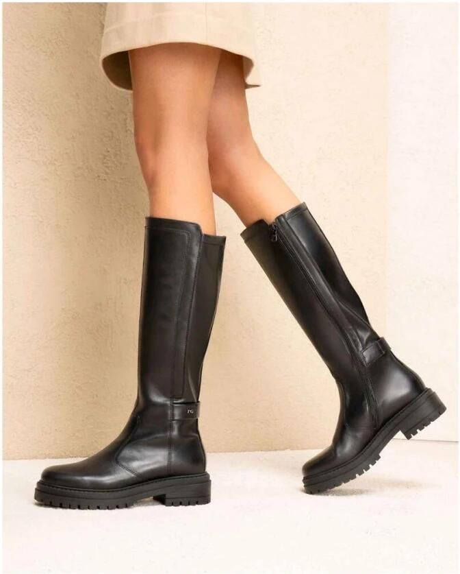 NeroGiardini Laarzen Zwarte Handschoen T.Nappa Gio Zwart 16 Tr Folgaria 9120 Streetwear Vrouwen - Foto 3