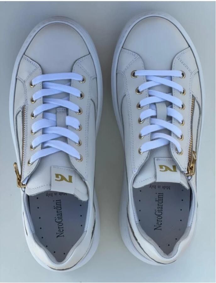 NeroGiardini Sneaker Dollarino Wit T.Glitter Gr.910 514 Pu.Guatemala Streetwear Vrouwen - Foto 3
