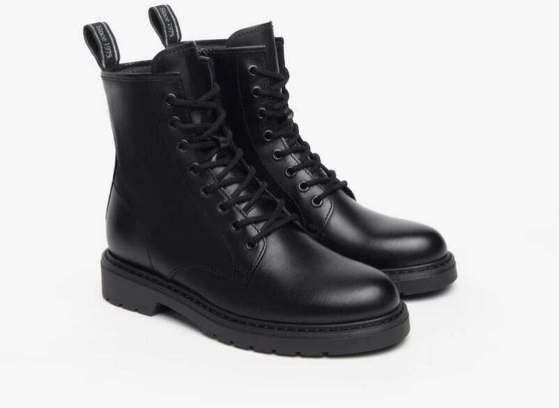 Nerogiardini Leren Dames Enkellaarzen met Veters en Ritssluiting Black Dames - Foto 4