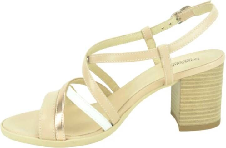Nerogiardini Nude combi bandjes Sand DH 5cm Beige Dames