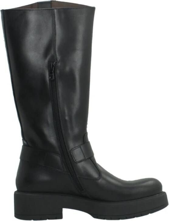 Nerogiardini Platte Hoge Laarzen Black Dames