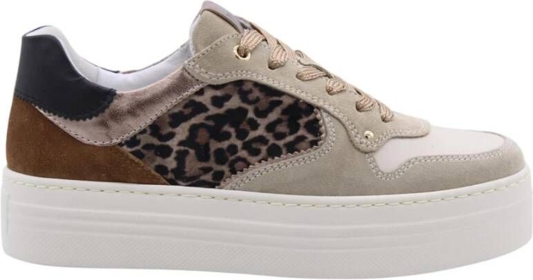 NeroGiardini Sneakers Velor Velvet Milk 1039 T.Pluvia Dis.1348 Be Lunar Streetwear Vrouwen - Foto 3