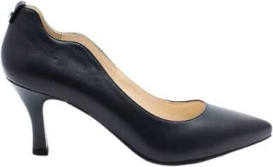 Nerogiardini Elegante Leren Hoge Hakken Blue Dames
