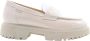 Nerogiardini Leren Dames Loafers Stijlvol Comfortabel Beige Dames - Thumbnail 2