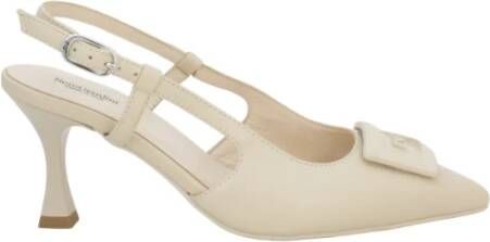 Nerogiardini Leren hoge hakken voor vrouwen Beige Dames