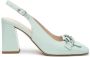 Nerogiardini Leren Hoge Hakken Elegante Stijl Green Dames - Thumbnail 17