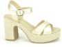 Nerogiardini Raffia Sandaal met Gouden Details - Thumbnail 1