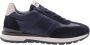 Nerogiardini Blauwe Leren en Suède Sneakers Blue Heren - Thumbnail 2
