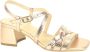 Nerogiardini Rose print Sand. bandjes DH 5cm Pink Dames - Thumbnail 1