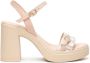 Nerogiardini Roze leren sandalen met plateau - Thumbnail 1